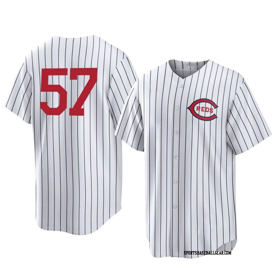 Kevin Herget Youth Cincinnati Reds White Replica 2022 Field Of Dreams Jersey