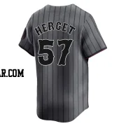 Kevin Herget Youth New York Mets Limited Graphite 2024 City Connect Jersey