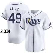 Kevin Kelly Men's Tampa Bay Rays White Limited Home Jersey