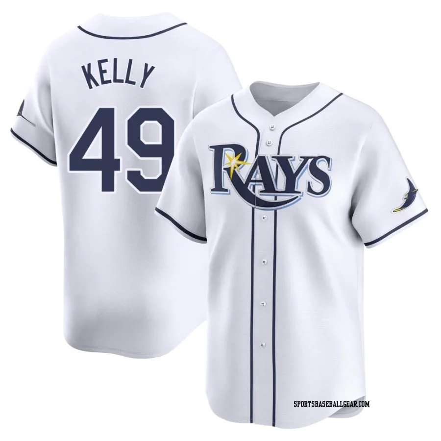 Kevin Kelly Men's Tampa Bay Rays White Limited Home Jersey