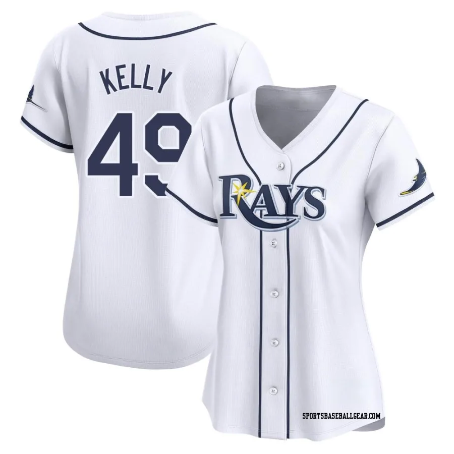 Kevin Kelly Women's Tampa Bay Rays White Limited Home Jersey