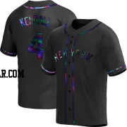 Kevin Kendall Men's New York Mets Black Holographic Replica Alternate Jersey