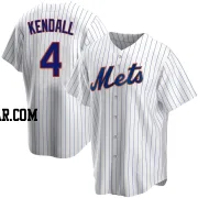 Kevin Kendall Men's New York Mets White Replica Home Jersey