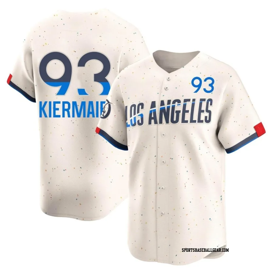 Kevin Kiermaier Men's Los Angeles Dodgers Cream Limited 2024 City Connect Jersey