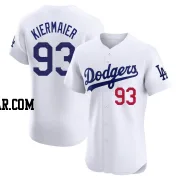 Kevin Kiermaier Men's Los Angeles Dodgers White Elite Home Jersey