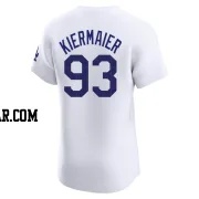 Kevin Kiermaier Men's Los Angeles Dodgers White Elite Home Jersey