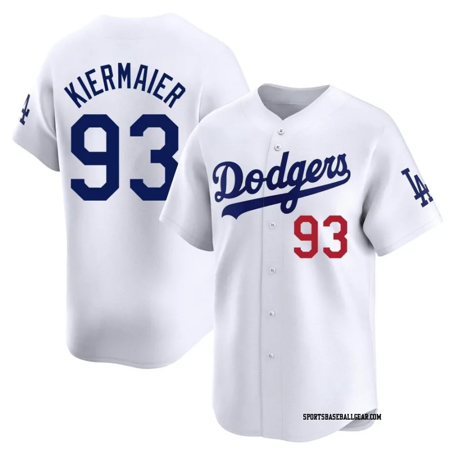 Kevin Kiermaier Men's Los Angeles Dodgers White Limited Home Jersey