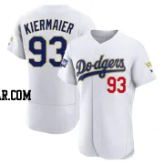 Kevin Kiermaier Men's Los Angeles Dodgers White/Gold Authentic 2021 Gold Program Player Jersey