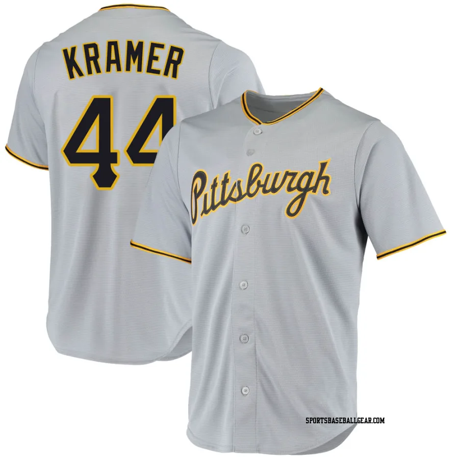 Kevin Kramer Men's Pittsburgh Pirates Gray Replica Road Jersey