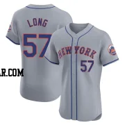 Kevin Long Men's New York Mets Gray Elite Road Jersey