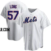 Kevin Long Men's New York Mets White Replica Home Jersey