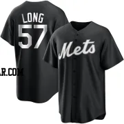 Kevin Long Youth New York Mets Black/White Replica Jersey