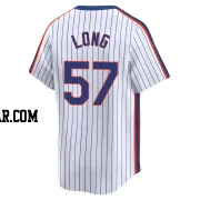 Kevin Long Youth New York Mets White Limited Cooperstown Collection Jersey