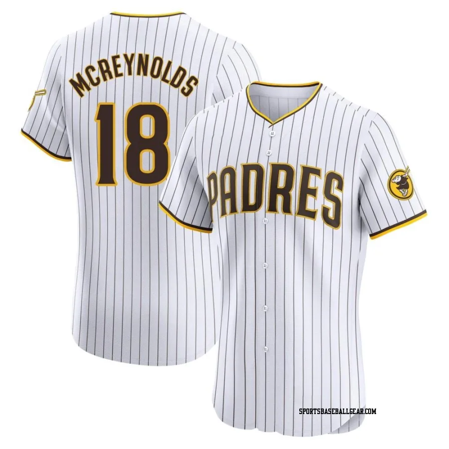 Kevin Mcreynolds Men's San Diego Padres White Elite Home Jersey