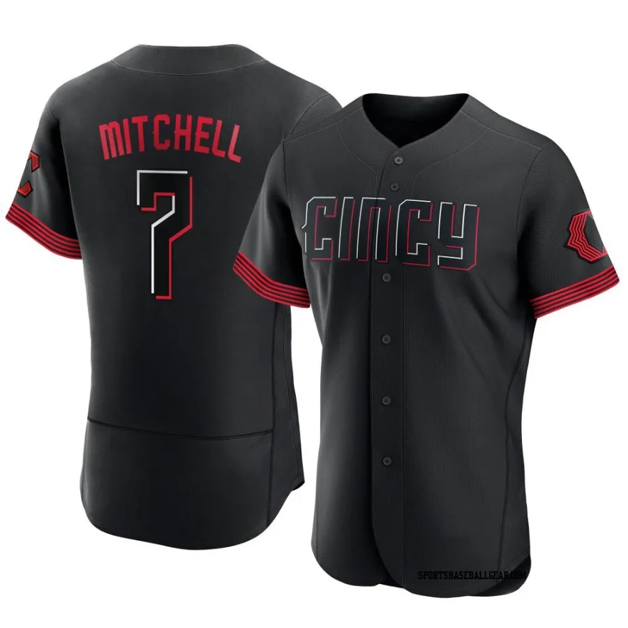 Kevin Mitchell Men's Cincinnati Reds Black Authentic 2023 City Connect Jersey