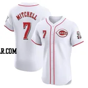 Kevin Mitchell Men's Cincinnati Reds White Elite Home Patch Jersey