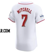 Kevin Mitchell Men's Cincinnati Reds White Elite Home Patch Jersey