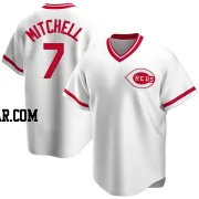 Kevin Mitchell Men's Cincinnati Reds White Replica Home Cooperstown Collection Jersey