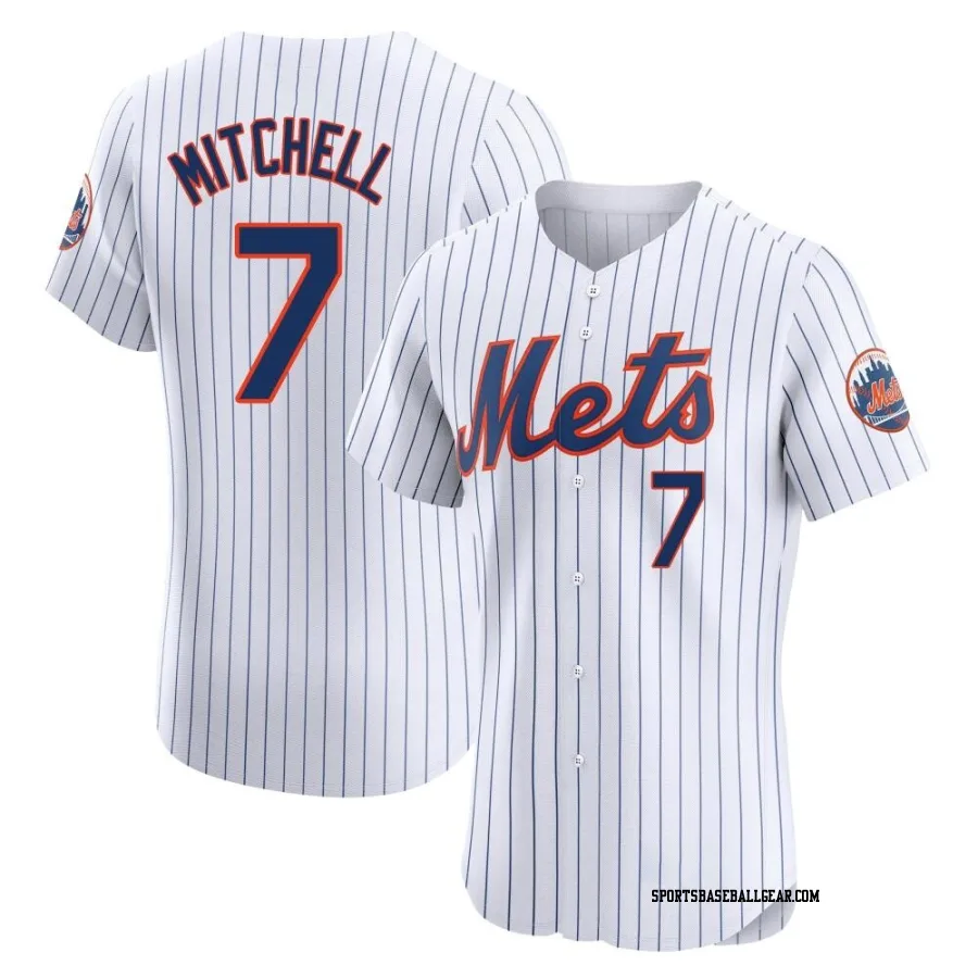 Kevin Mitchell Men's New York Mets White Elite Home Jersey