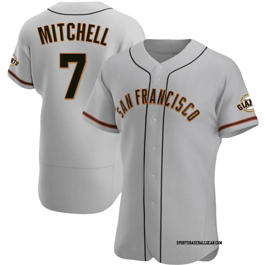 Kevin Mitchell Men's San Francisco Giants Gray Authentic Road Jersey