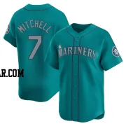 Kevin Mitchell Men's Seattle Mariners Aqua Limited Alternate Jersey