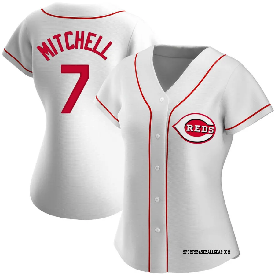 Kevin Mitchell Women's Cincinnati Reds White Authentic Home Jersey