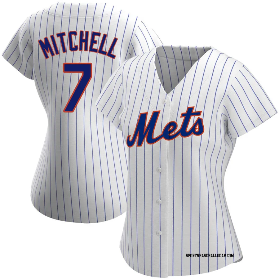 Kevin Mitchell Women's New York Mets White Authentic Home Jersey