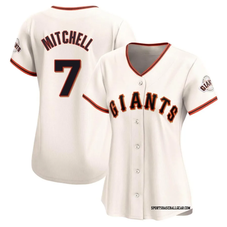 Kevin Mitchell Women's San Francisco Giants Cream Limited Home Jersey