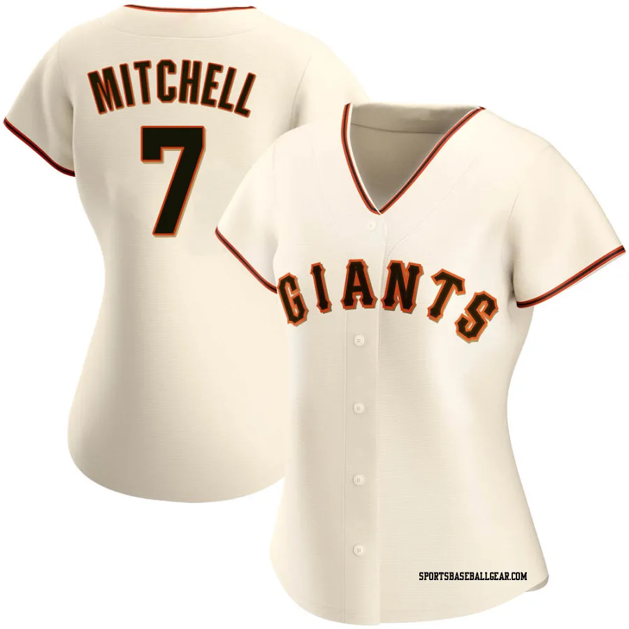 Kevin Mitchell Women's San Francisco Giants Cream Replica Home Jersey