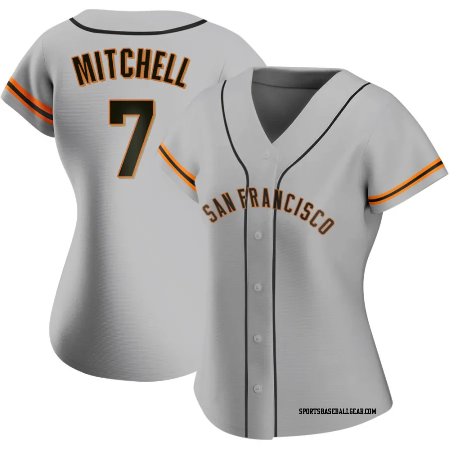 Kevin Mitchell Women's San Francisco Giants Gray Authentic Road Jersey