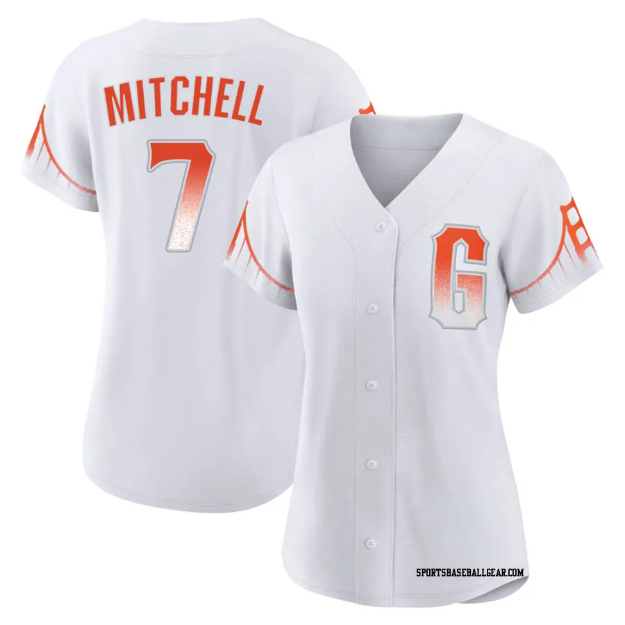 Kevin Mitchell Women's San Francisco Giants White Replica 2021 City Connect Jersey