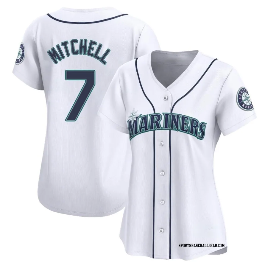 Kevin Mitchell Women's Seattle Mariners White Limited Home Jersey