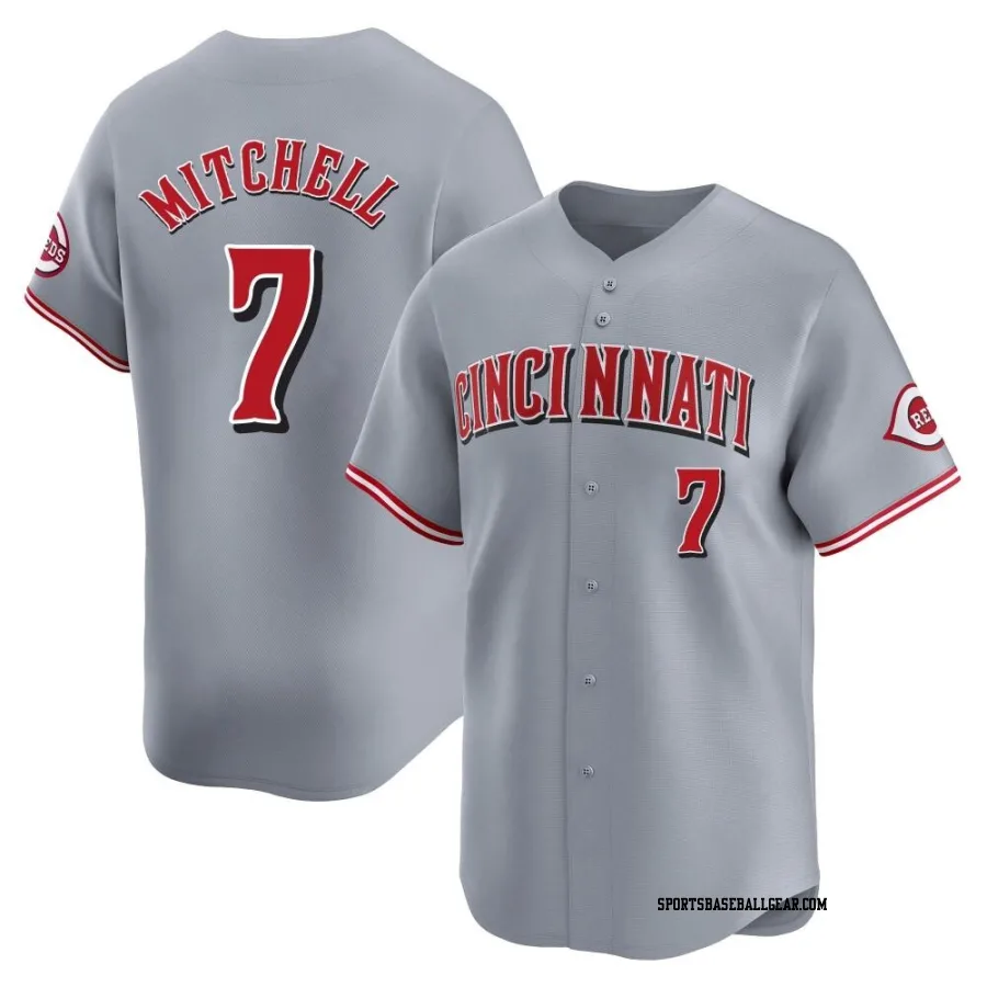 Kevin Mitchell Youth Cincinnati Reds Gray Limited Away Jersey