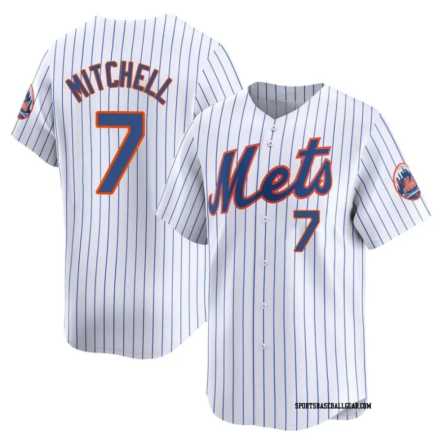 Kevin Mitchell Youth New York Mets White Limited Home Jersey