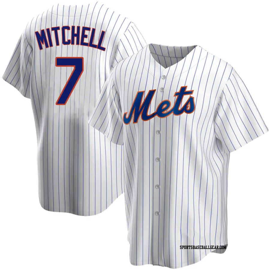 Kevin Mitchell Youth New York Mets White Replica Home Jersey