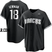 Kevin Newman Men's Arizona Diamondbacks White Replica Black 2023 World Series Jersey