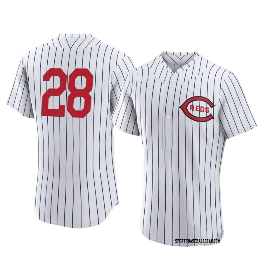 Kevin Newman Men's Cincinnati Reds White Authentic 2022 Field Of Dreams Jersey