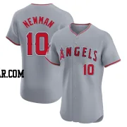 Kevin Newman Men's Los Angeles Angels Gray Elite Road Jersey