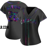 Kevin Newman Women's Cincinnati Reds Black Holographic Replica Alternate Jersey