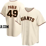 Kevin Padlo Men's San Francisco Giants Cream Replica Home Jersey