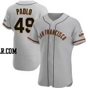 Kevin Padlo Men's San Francisco Giants Gray Authentic Road Jersey