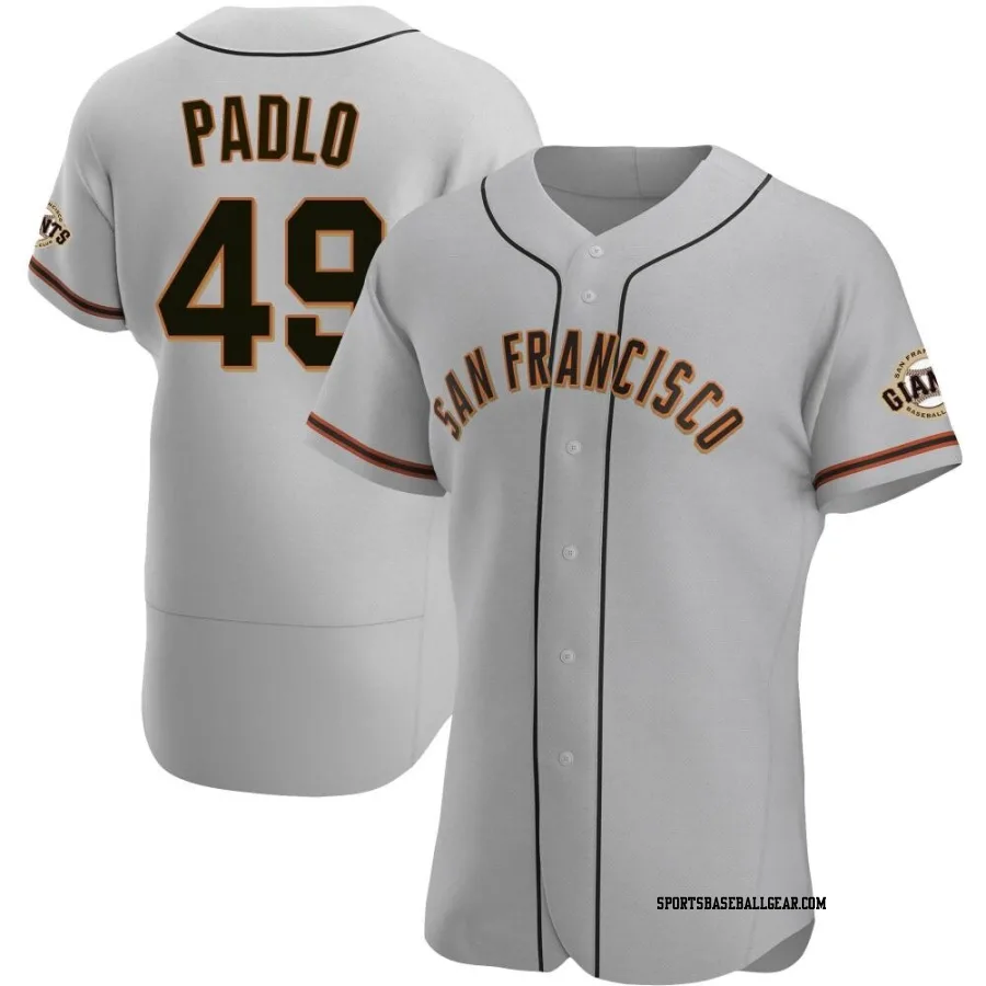 Kevin Padlo Men's San Francisco Giants Gray Authentic Road Jersey