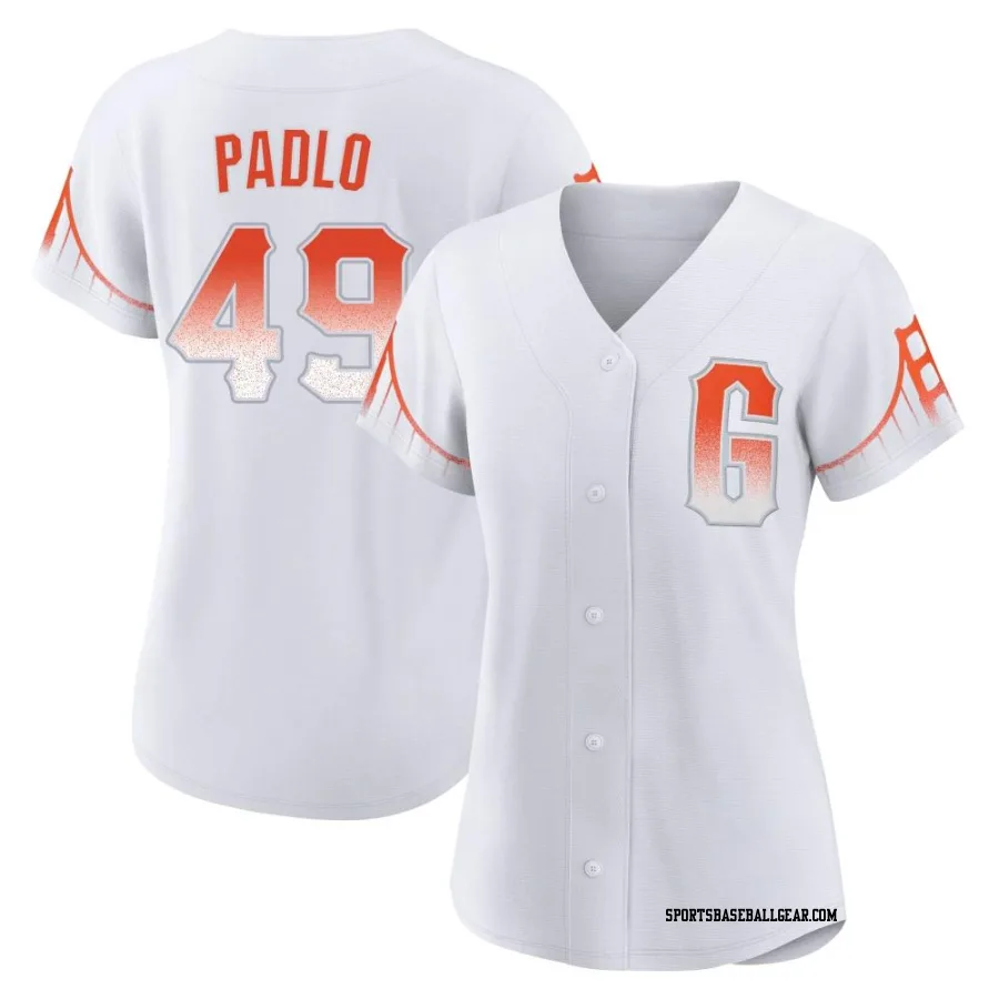 Kevin Padlo Women's San Francisco Giants White Authentic 2021 City Connect Jersey