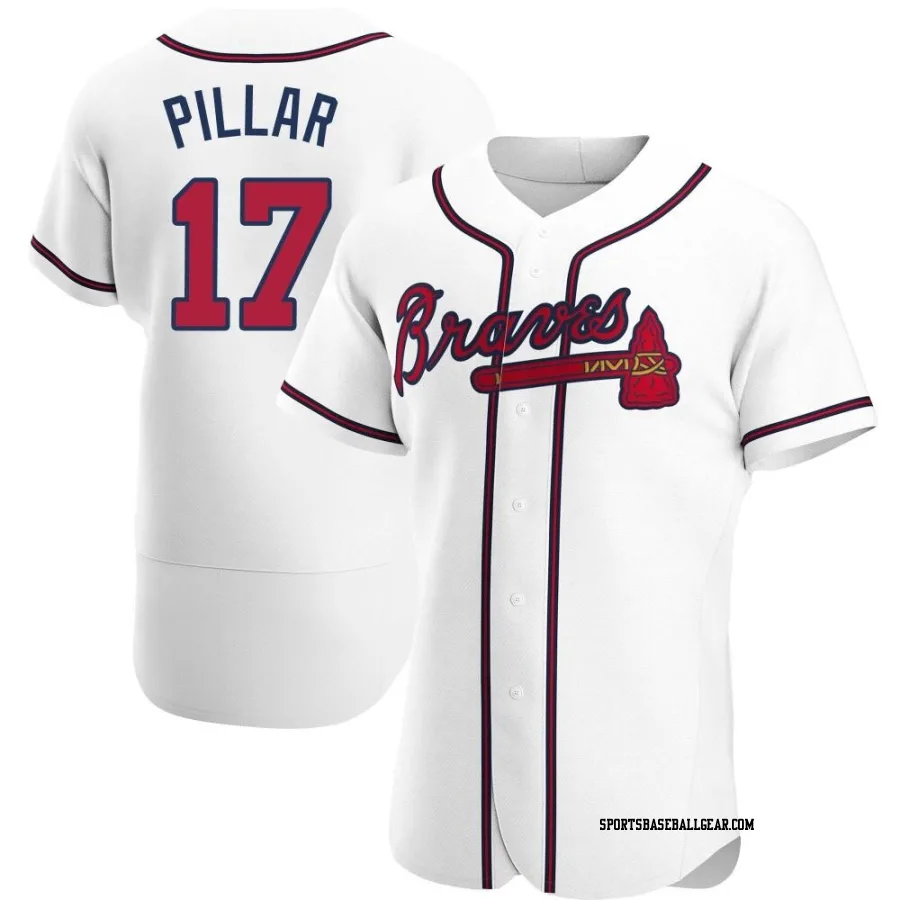 Kevin Pillar Men's Atlanta Braves White Authentic Home Jersey