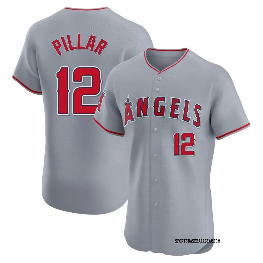 Kevin Pillar Men's Los Angeles Angels Gray Elite Road Jersey