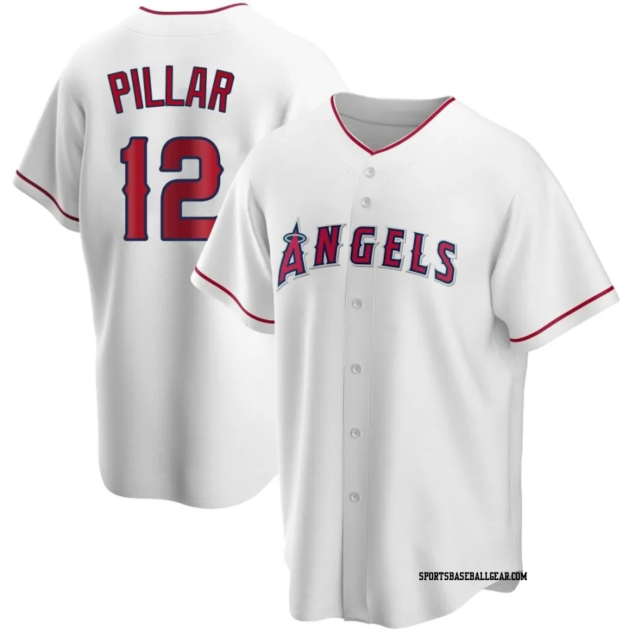 Kevin Pillar Men's Los Angeles Angels White Replica Home Jersey