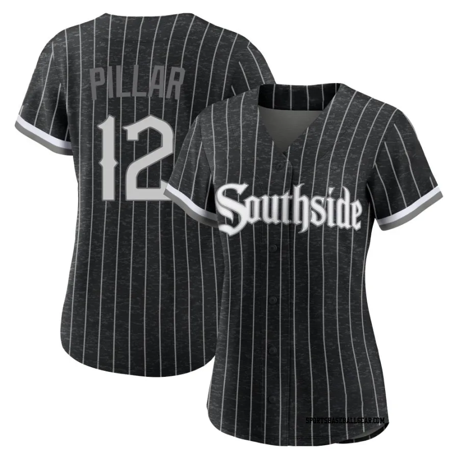 Kevin Pillar Women's Chicago White Sox Black Replica 2021 City Connect Jersey