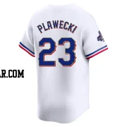 Kevin Plawecki Men's Texas Rangers Gold Limited White 2024 Collection Jersey