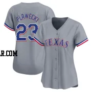 Kevin Plawecki Women's Texas Rangers Gray Limited Away Jersey