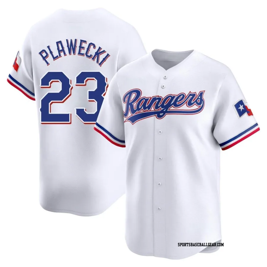 Kevin Plawecki Youth Texas Rangers White Limited Home Jersey